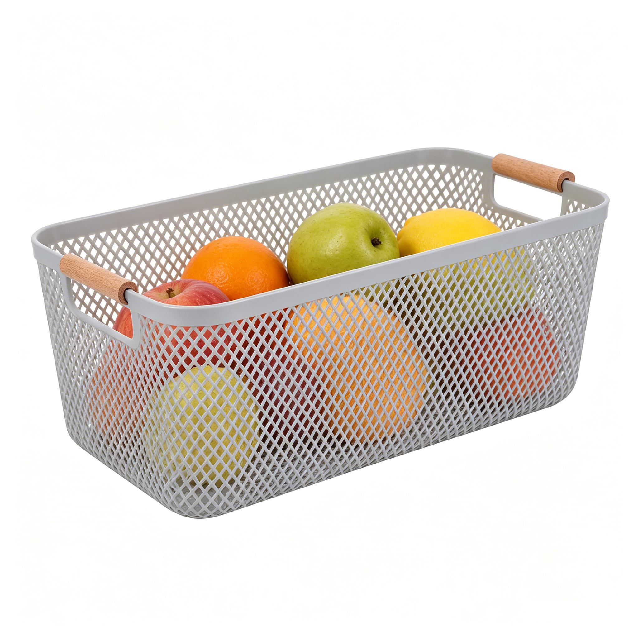 Snacks Food Hamper Basket - Kitchen Mesh Storage Basket Food Organizer