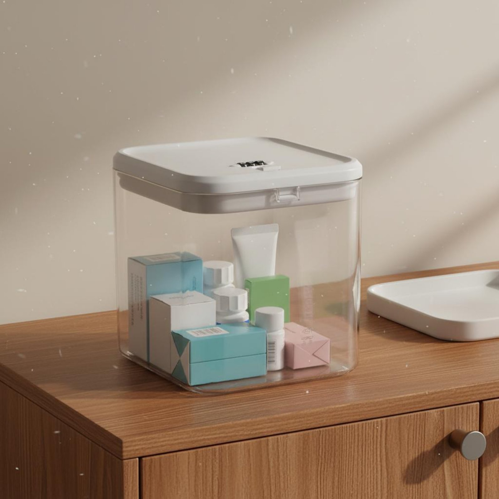 Food & Snacks Coloring Book Bold & Easy - Clear Lockable Box Versatile Lockable Storage