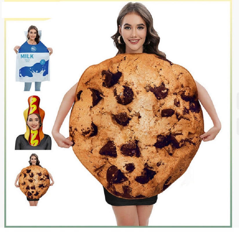 Matcha Cookie Box - Milk Box Cookie Cosplay Costume Halloween