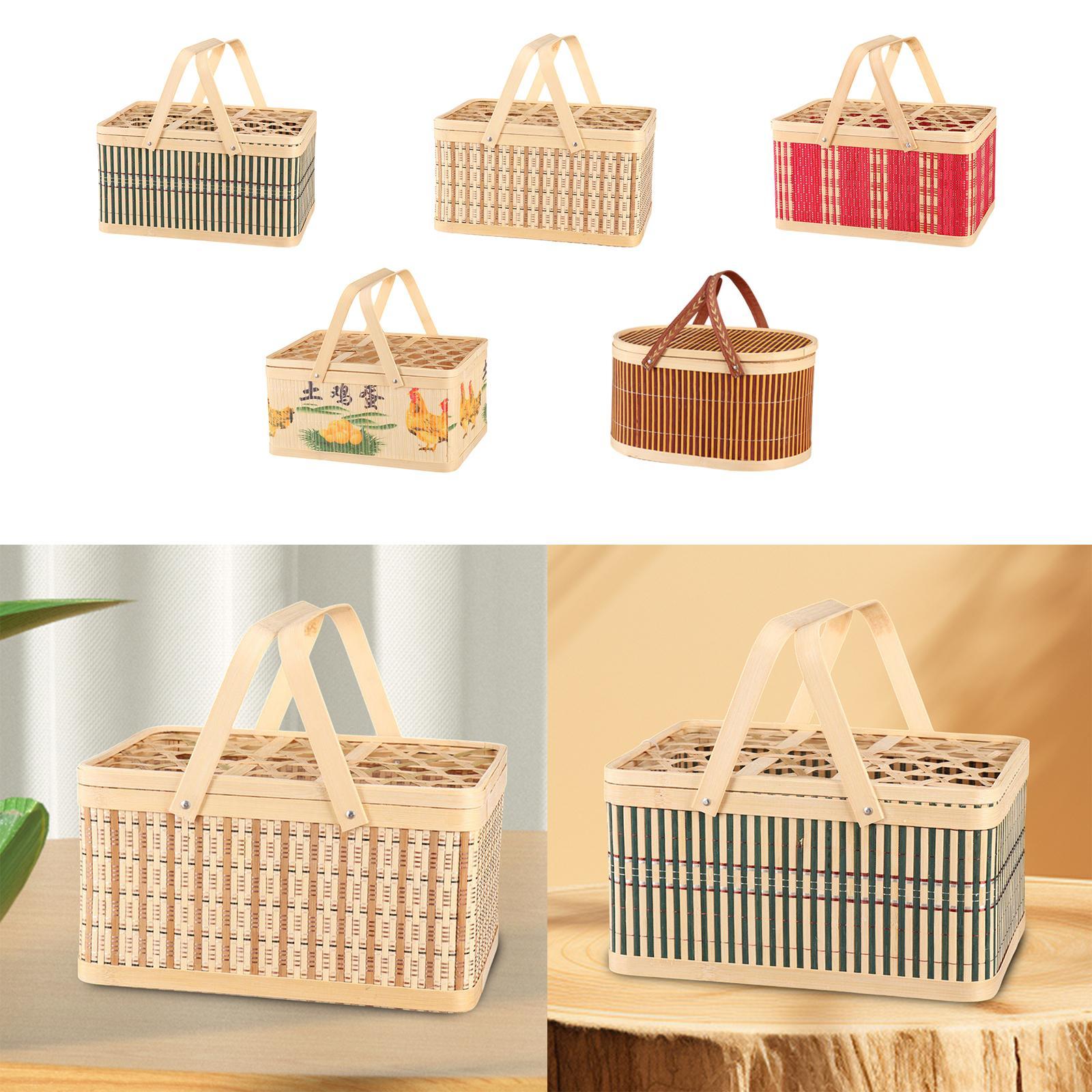 Snacks Food Gift Baskets - Flower Basket Portable Gift Wrapping Basket