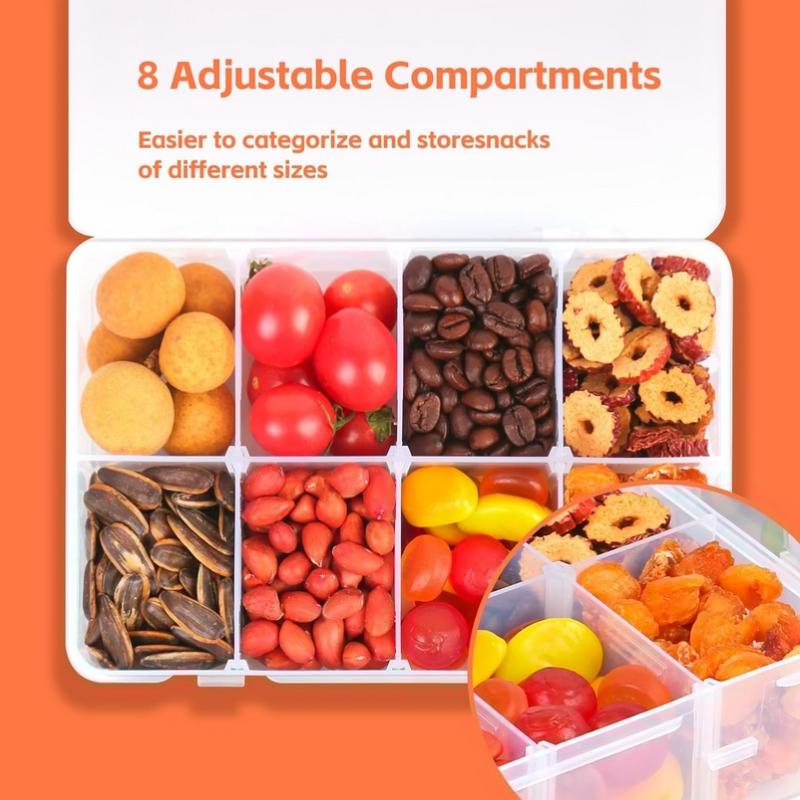 8 Grid Snackle Box Container C - Food Snacks With Iron 评论和价格