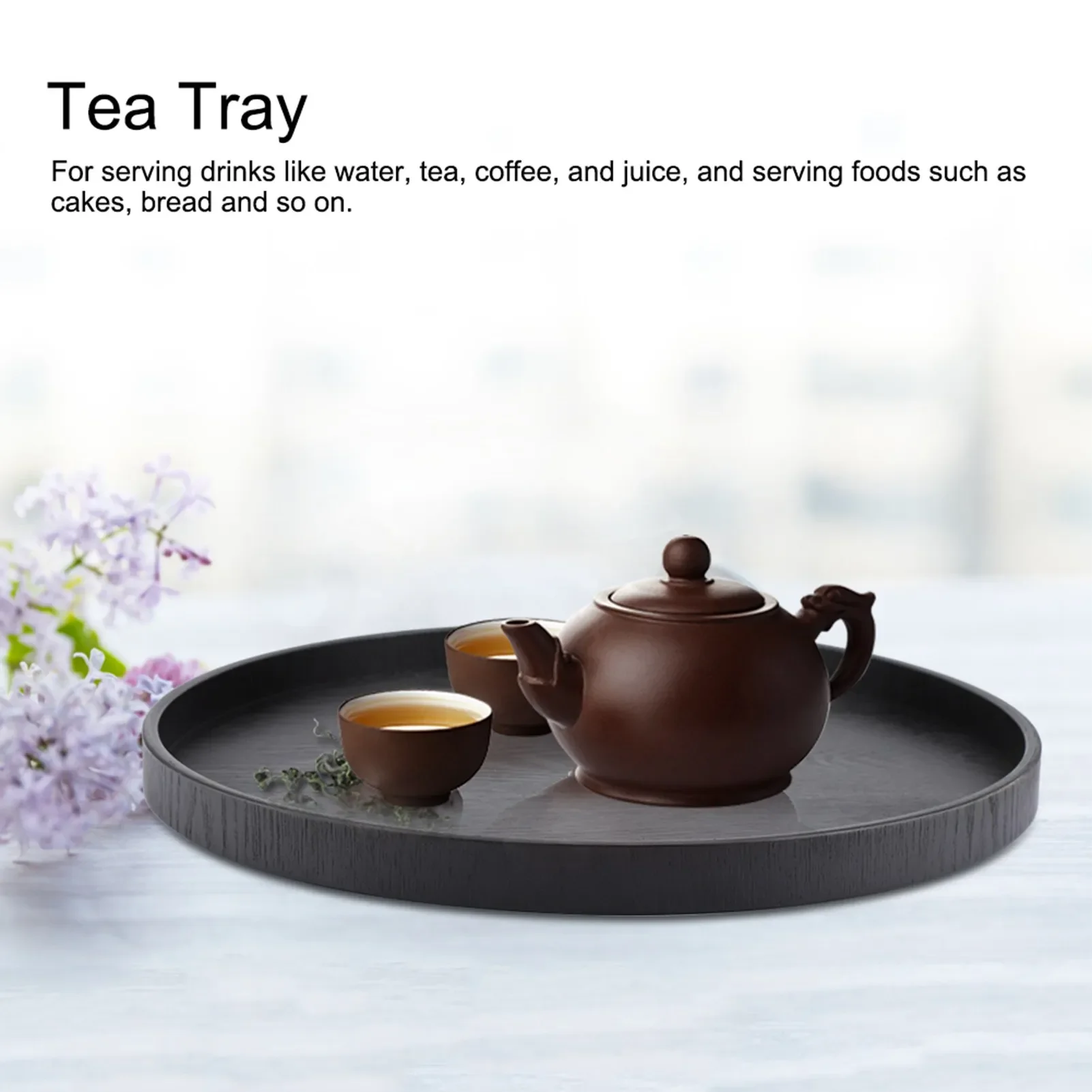 Round Shape Solid Wood Tea Cof - Food Snacks Restaurant 评论和价格