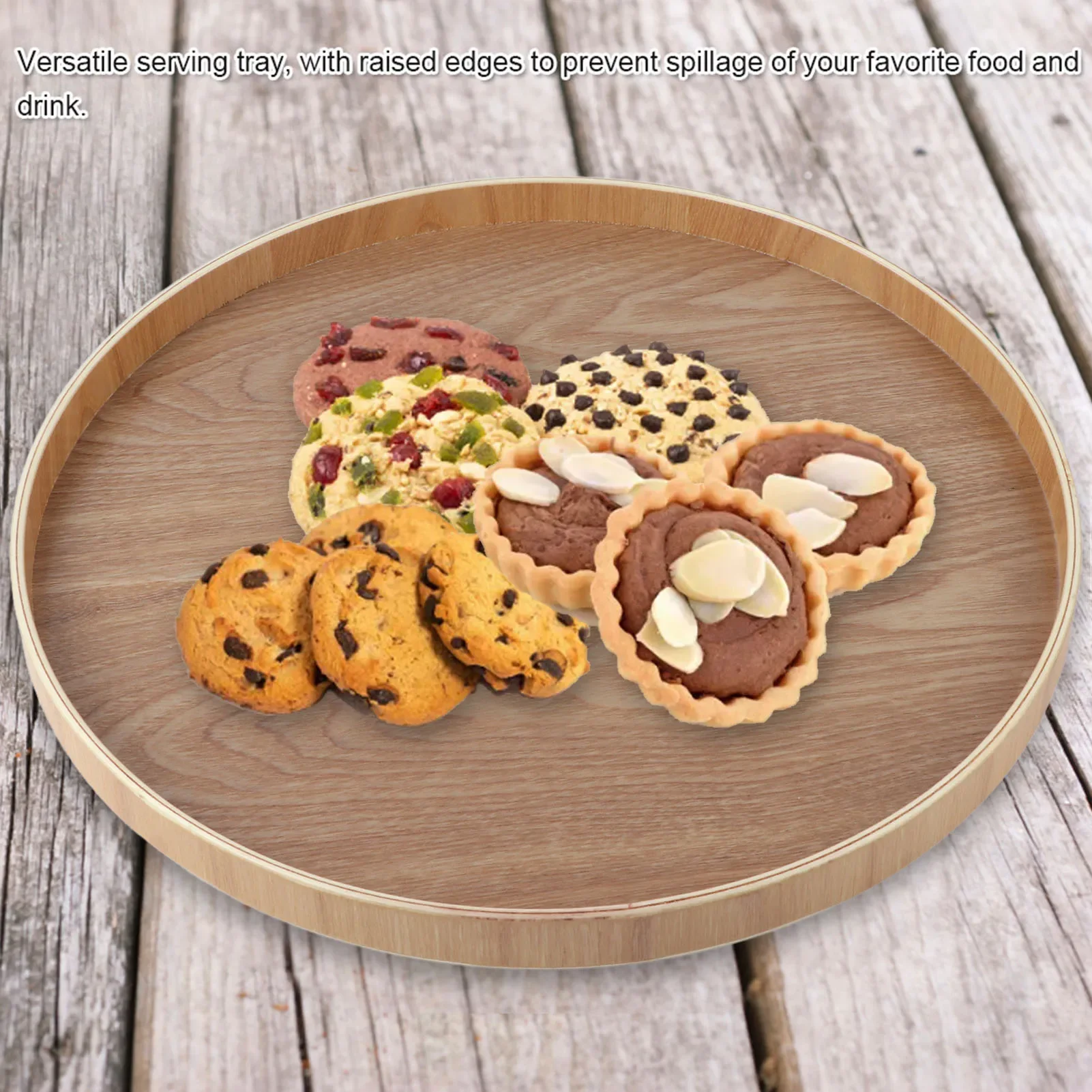 Round Shape Solid Wood Tea Cof - Food Snacks Restaurant 评论和价格