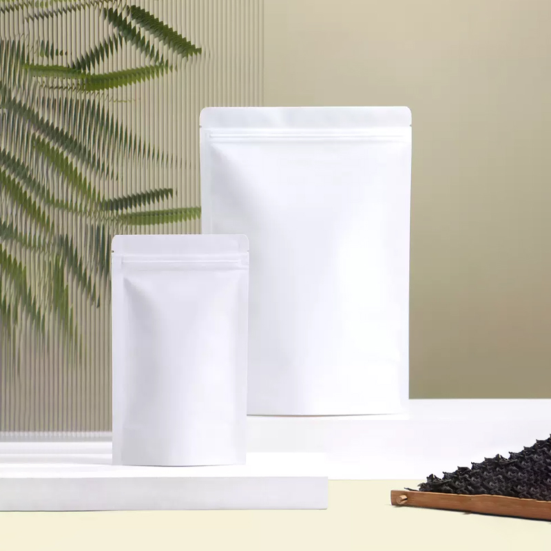 Kraft Paper Zipper Bags Standi - Food Snacks Logos 评论和价格