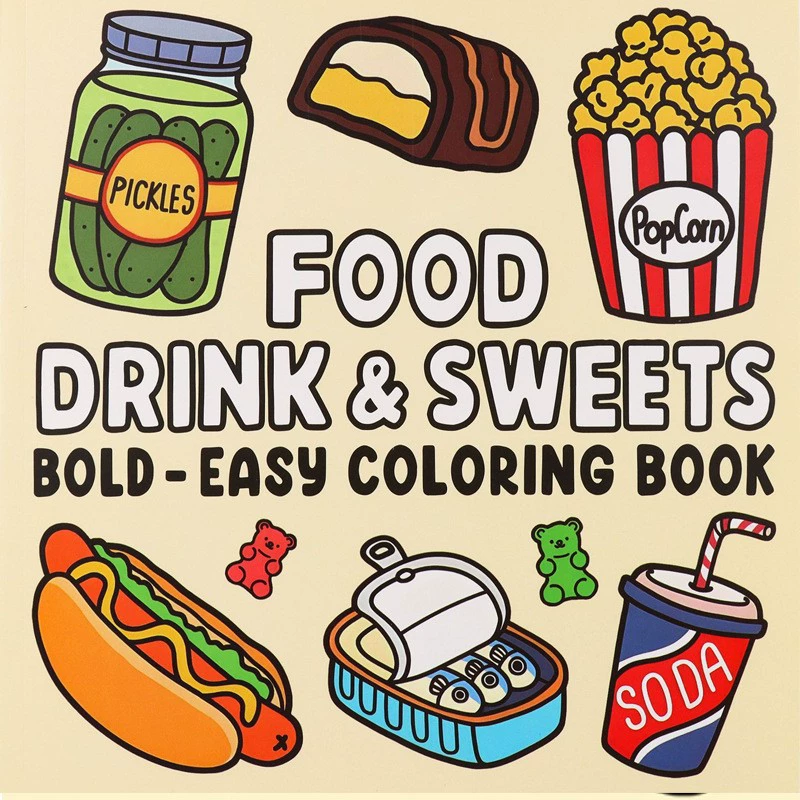 Food Drinks and Desserts Color - Food Y Snacks Coloring Book 评论和价格
