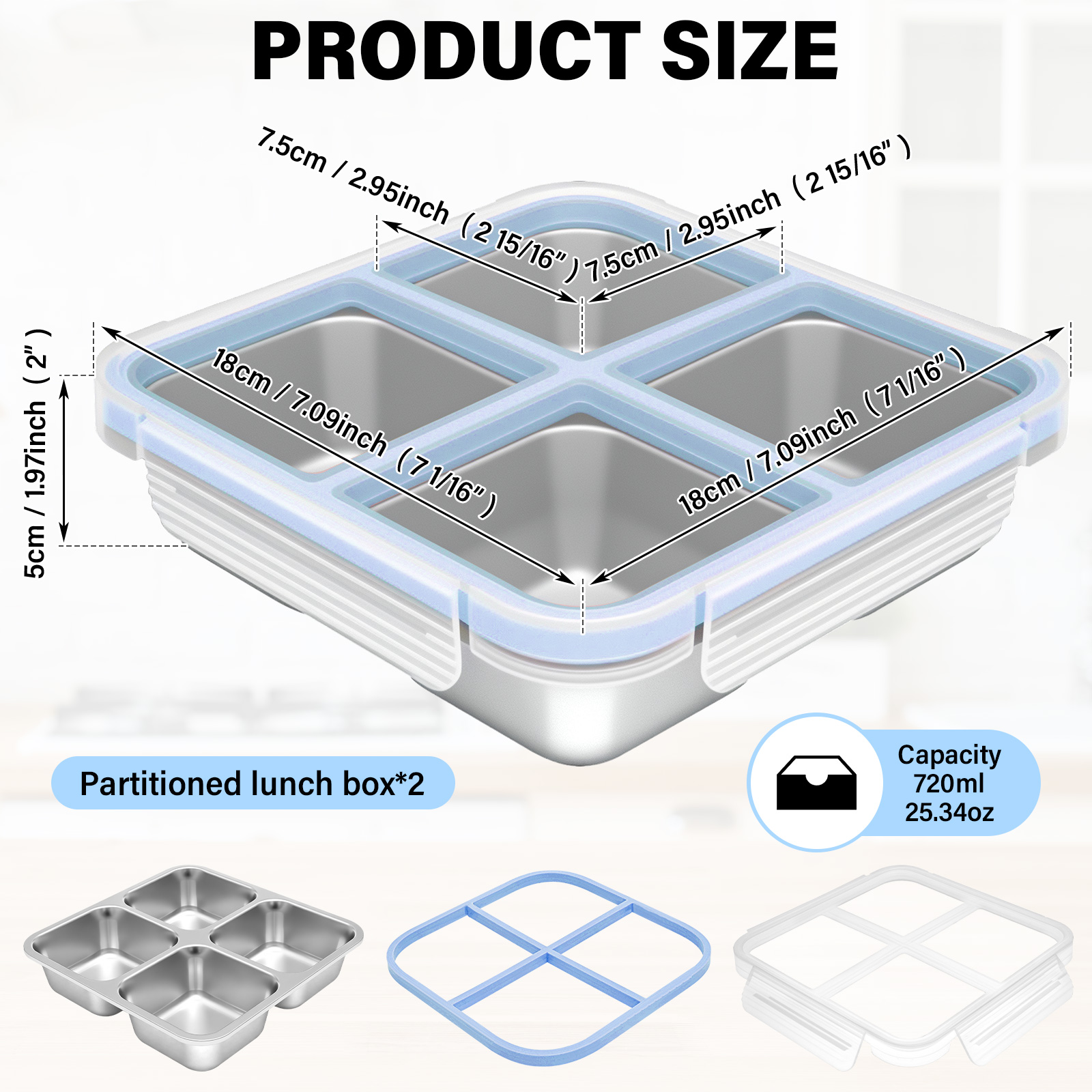 2 Pcs Stainless Steel Snack Bo - Food Snacks For School 评论和价格