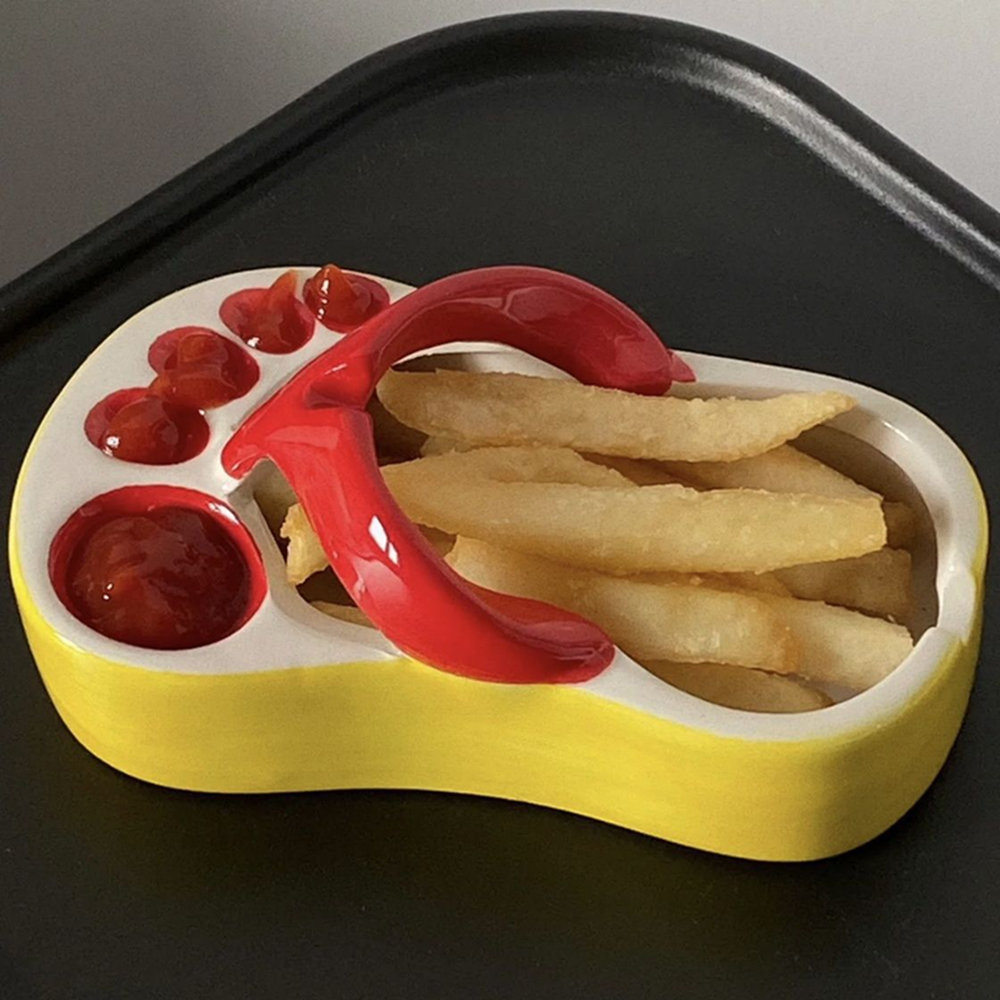Novel French Fries Plate Creat - Food Snacks Restaurant 评论和价格