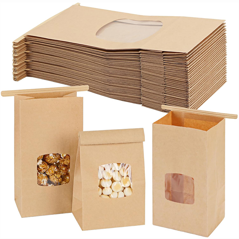 10Pcs Bakery Bags, Window Seal - Food Snacks For School 评论和价格