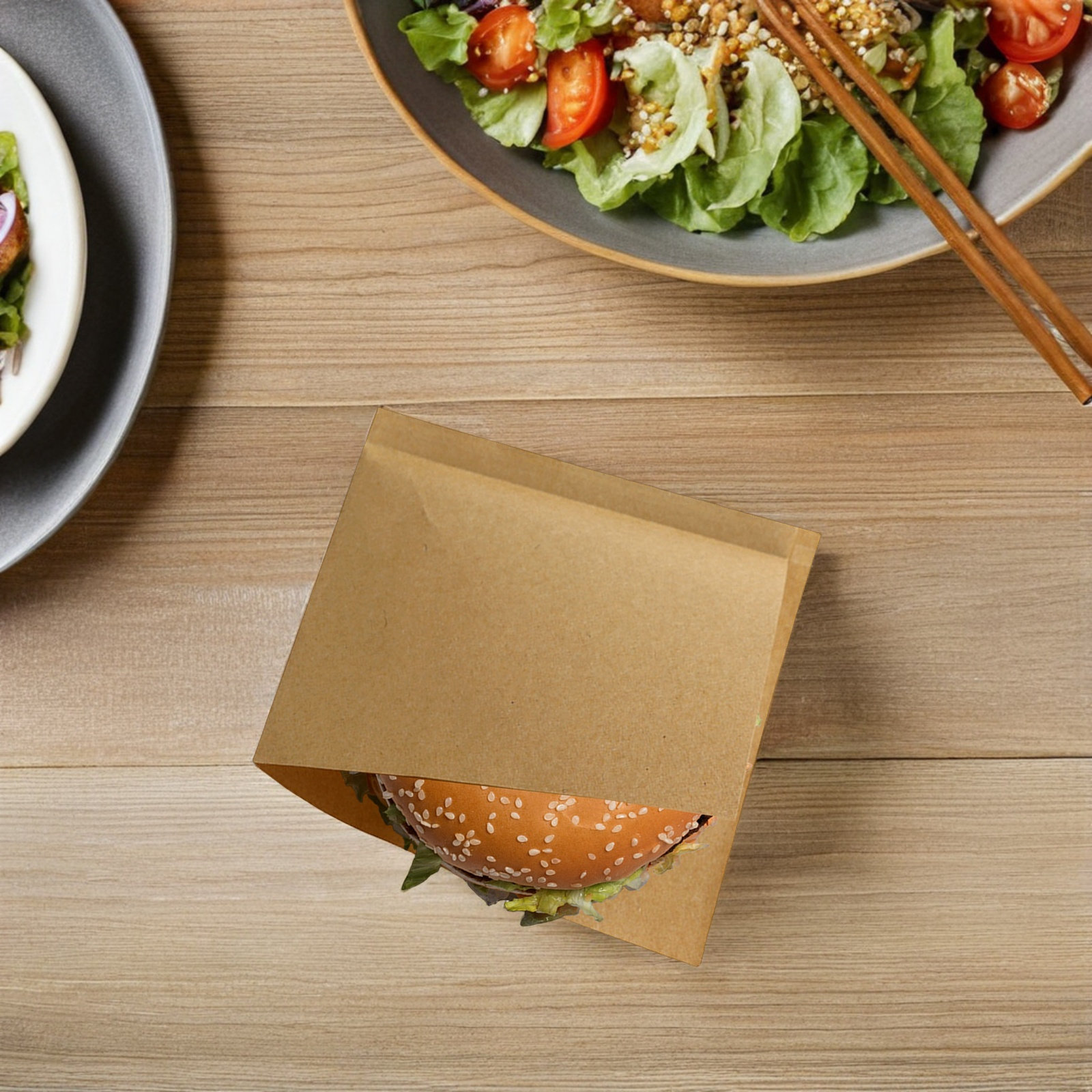 100Pcs Food Kraft Paper Oil-Pr - Food Snacks Quantity 评论和价格