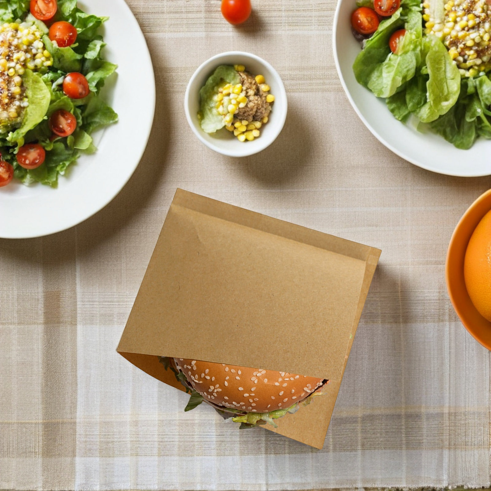 100Pcs Food Kraft Paper Oil-Pr - Food Snacks Quantity 评论和价格