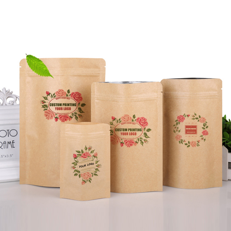 Custom LOGO Brown Kraft Paper  - Food Snacks Logos 评论和价格
