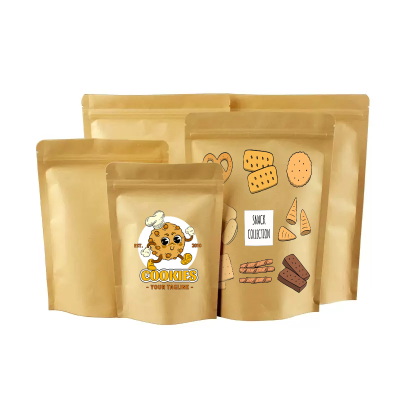 Custom LOGO Brown Kraft Paper  - Food Snacks Logos 评论和价格