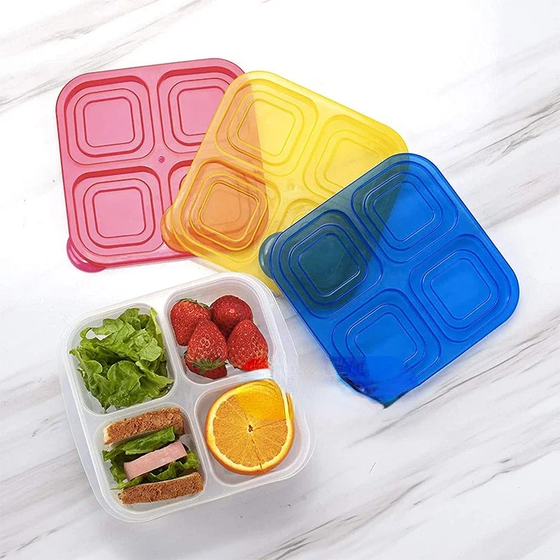 Plastic Bento Snack Box Reusab - Food Snacks For School 评论和价格