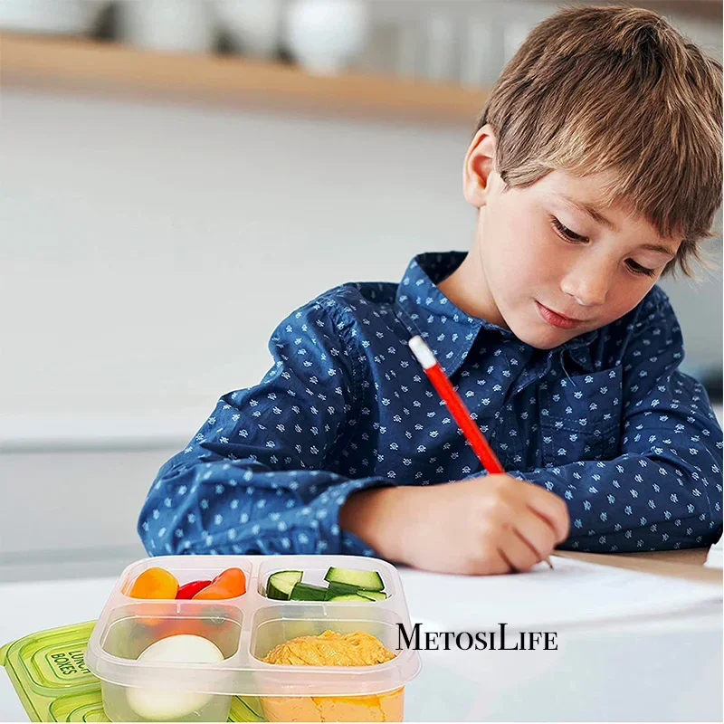 Plastic Bento Snack Box Reusab - Food Snacks For School 评论和价格