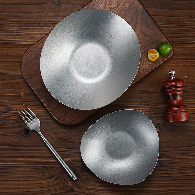 Irregular Stainless Steel Meal - Food Snacks Restaurant 评论和价格