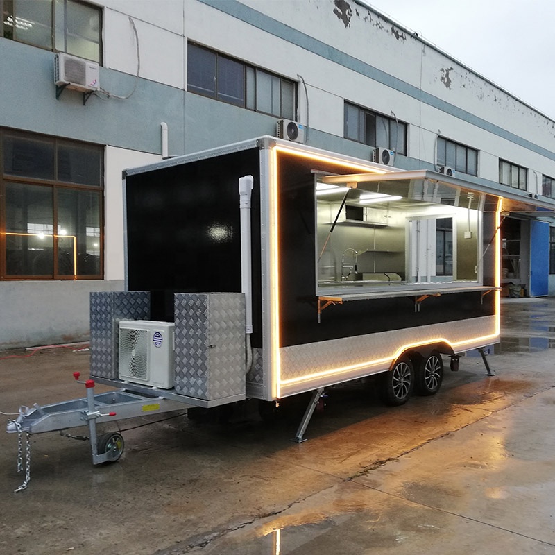 Square Type Food Trailer Custo - Food Energy Snacks 评论和价格