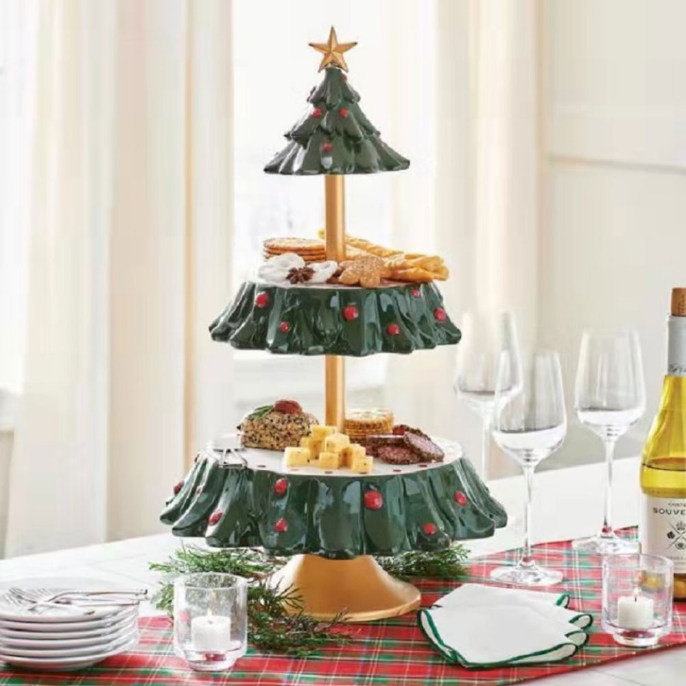 Christmas Tree Dessert Plate N - Food City Snacks 评论和价格