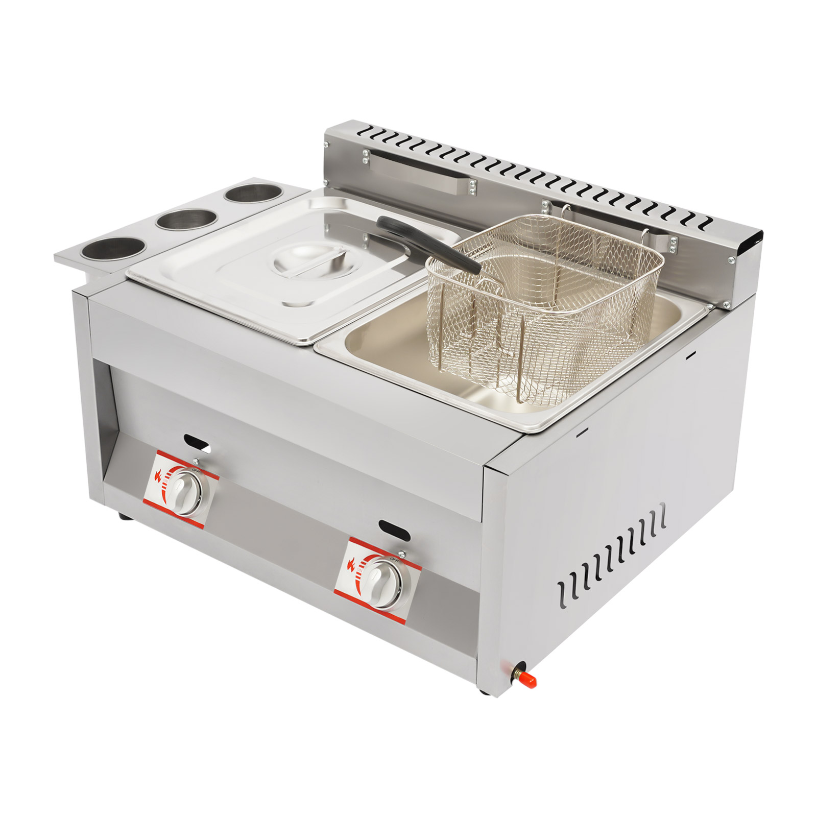 Commercial Deep Fryer 2-Tank 6 - Food Snacks Restaurant 评论和价格