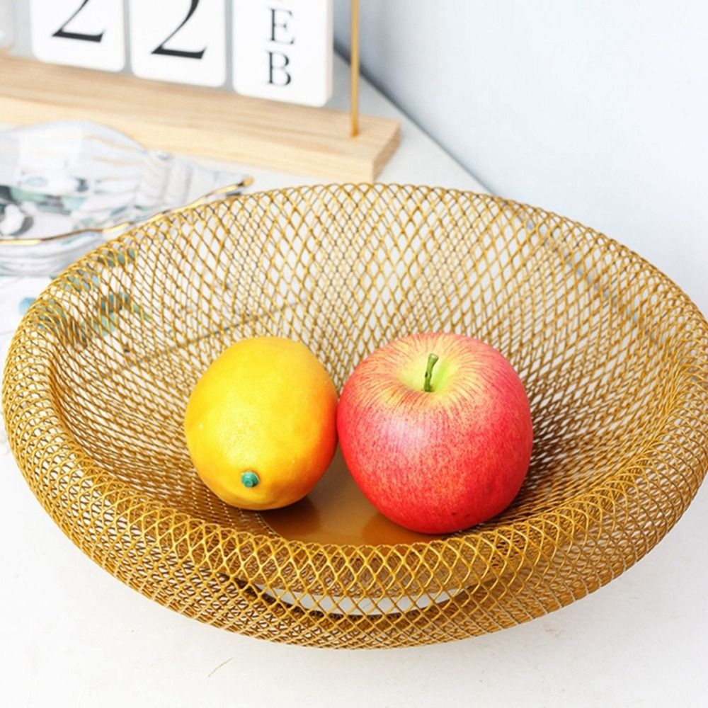 Black/Gold Iron Art Fruit Bask - Food Snacks With Iron 评论和价格