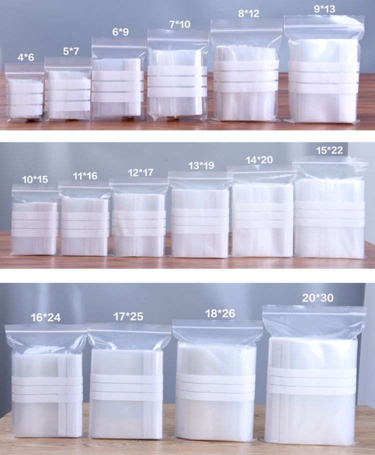 200PCS PE Clear Plastic Writin - Food Snacks Logos 评论和价格