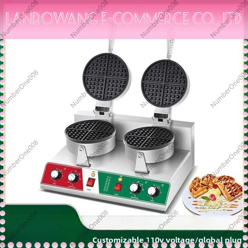 Rotating Waffle Maker Griddle  - Food Snacks Restaurant 评论和价格