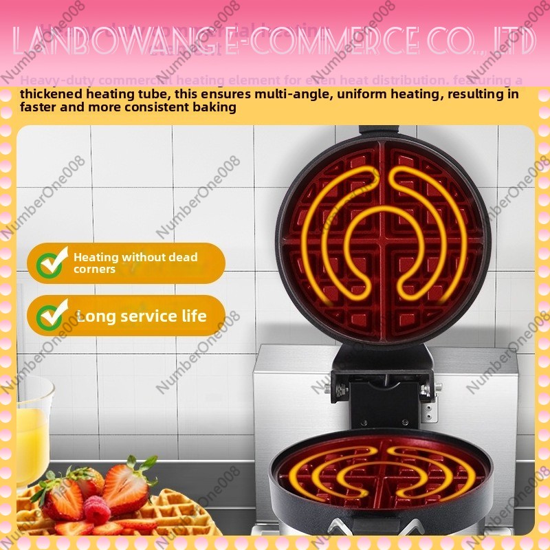 Rotating Waffle Maker Griddle  - Food Snacks Restaurant 评论和价格