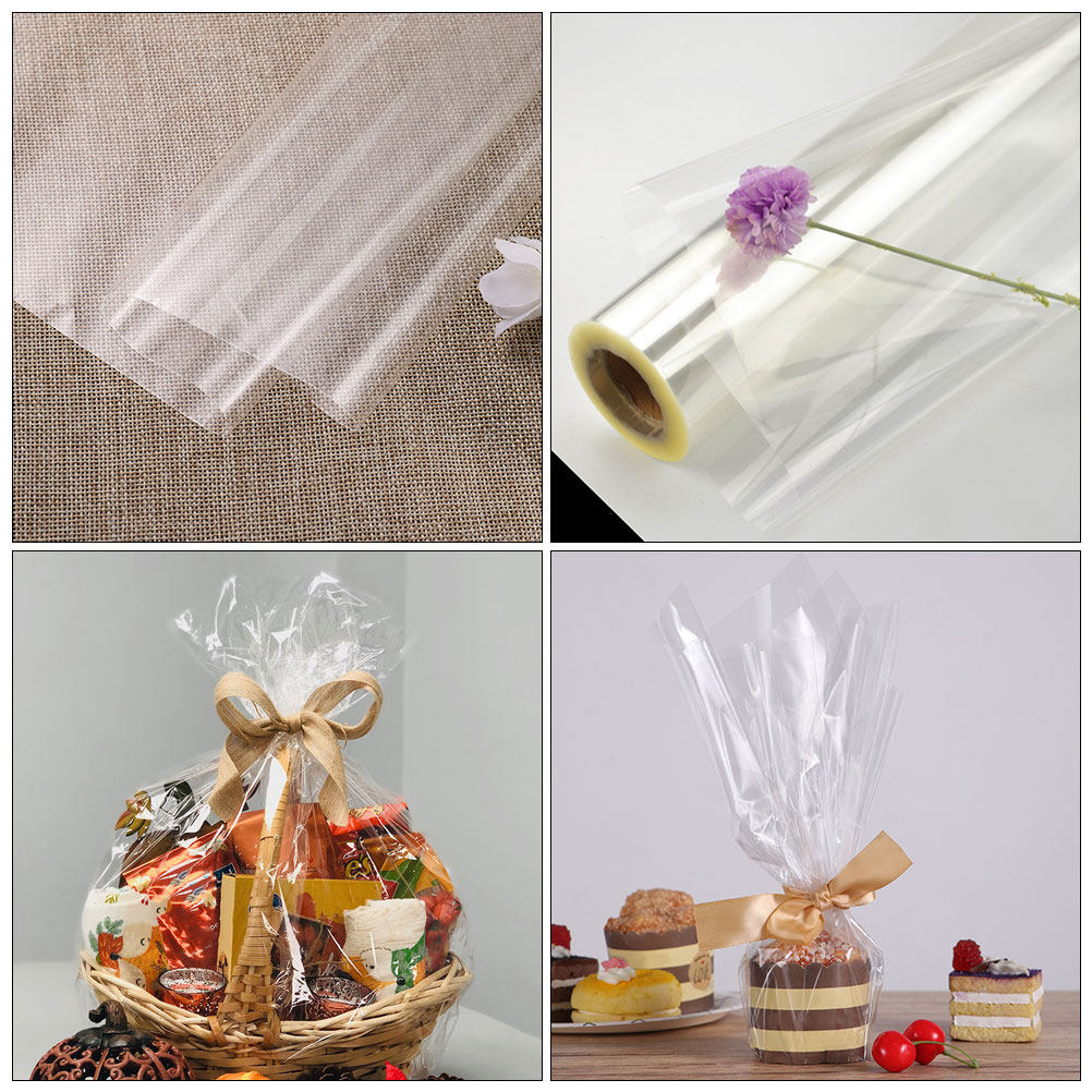 2 Rolls Transparent Flower Wra - Snacks Food Gift Baskets 评论和价格