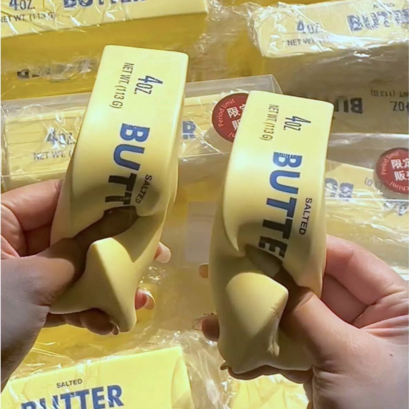 1Pc Butter Squeeze Toy For Adu - Food & Snacks Coloring Book Bold & Easy 评论和价格