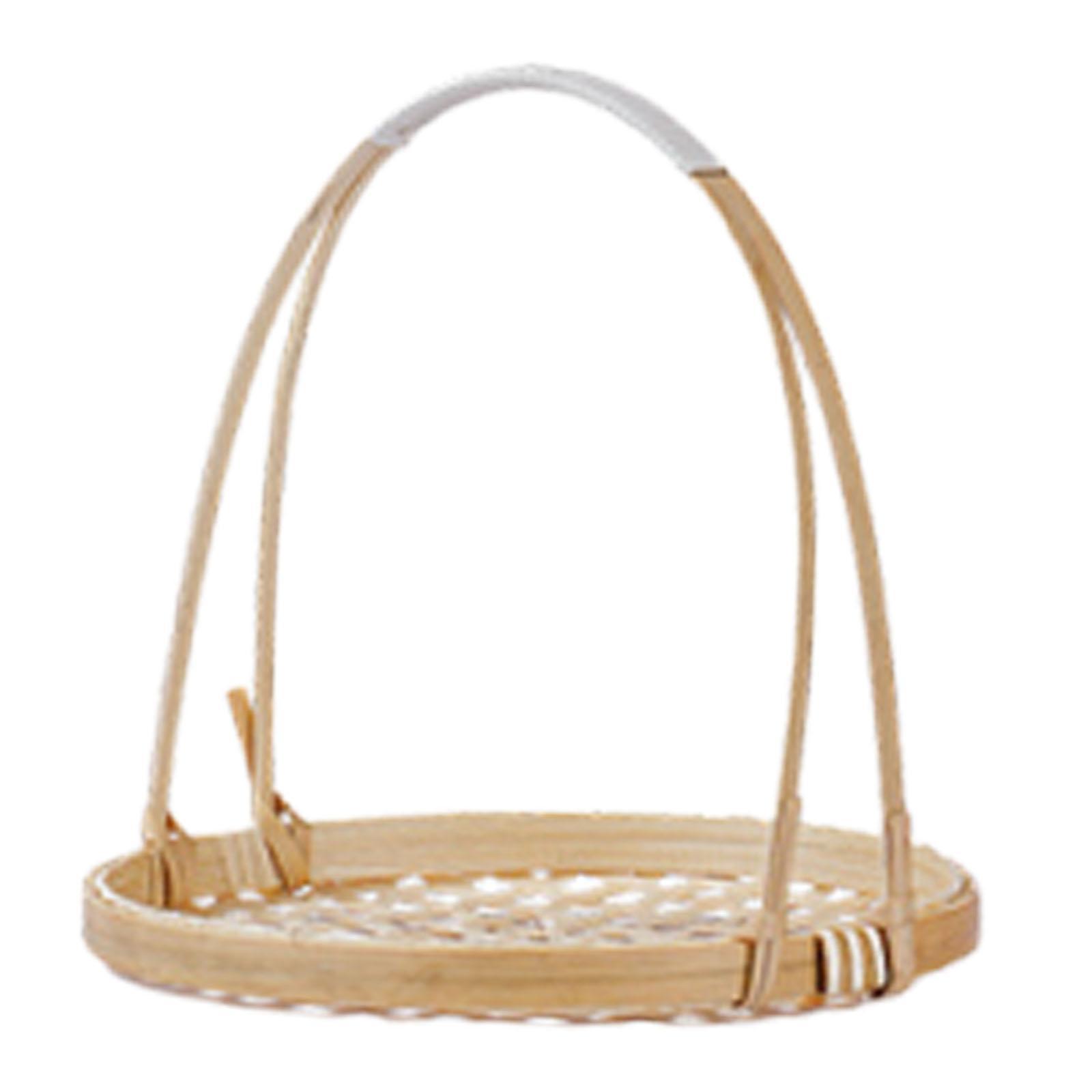 Woven Bamboo Snack Stand Food  - Snacks Food Gift Baskets 评论和价格