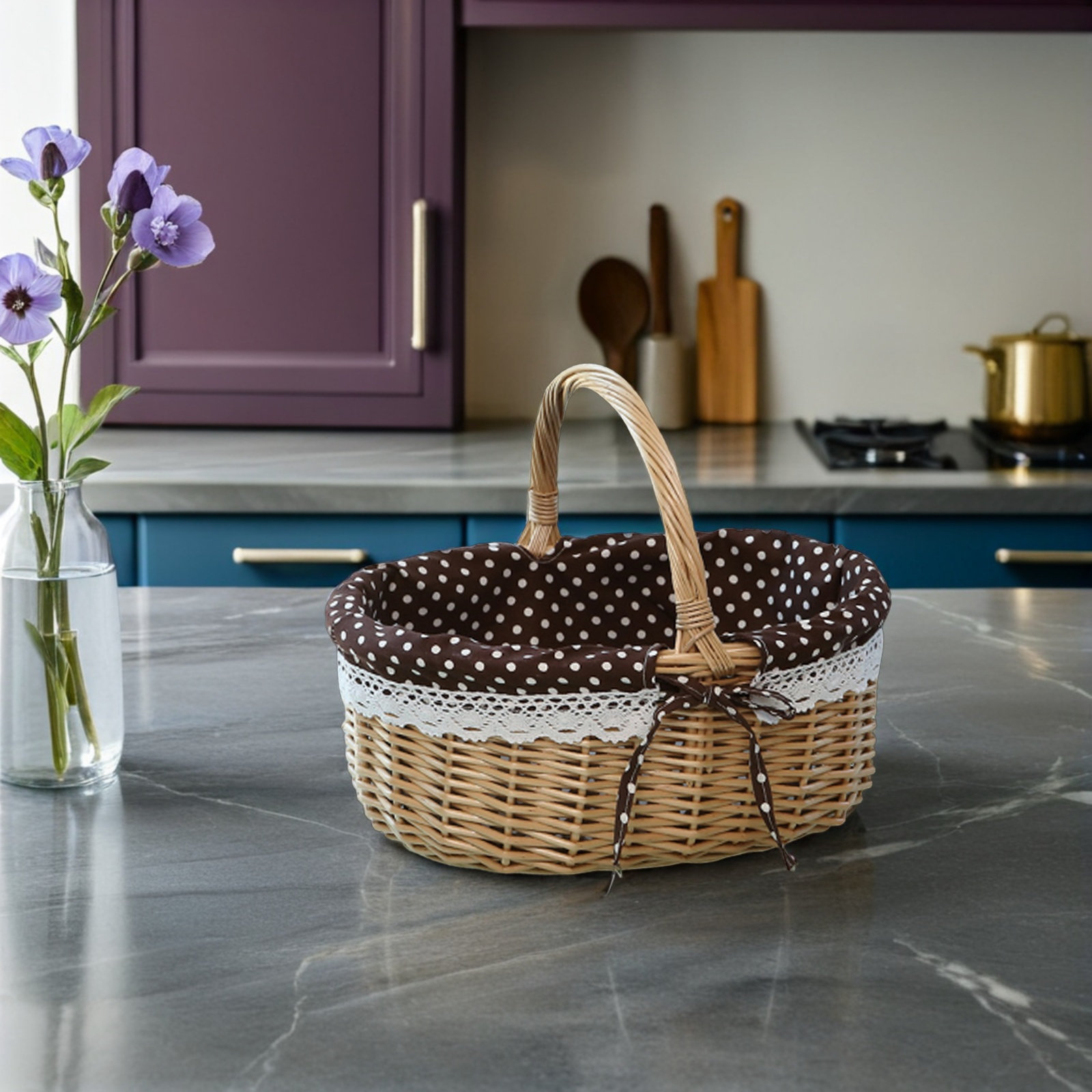 Stylish Handmade Wicker Fruit  - Snacks Food Gift Baskets 评论和价格