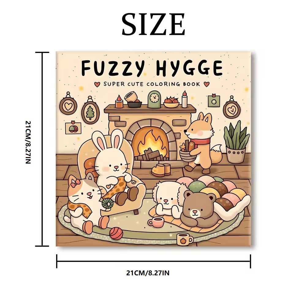 FUZZY HYGGE Bold-easy Patterns - Food Y Snacks Coloring Book 评论和价格