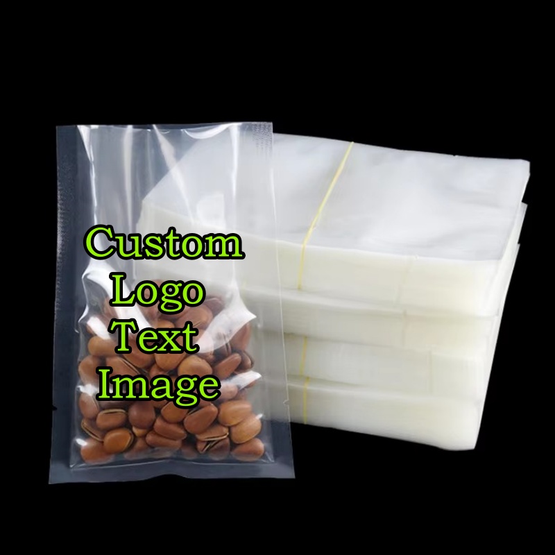100PCS Open Top Clear Vacuum P - Food Snacks Logos 评论和价格