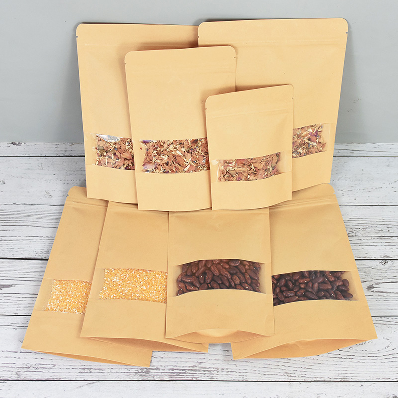 20/50pcs Kraft Paper Zip Lock  - Food Snacks For School 评论和价格