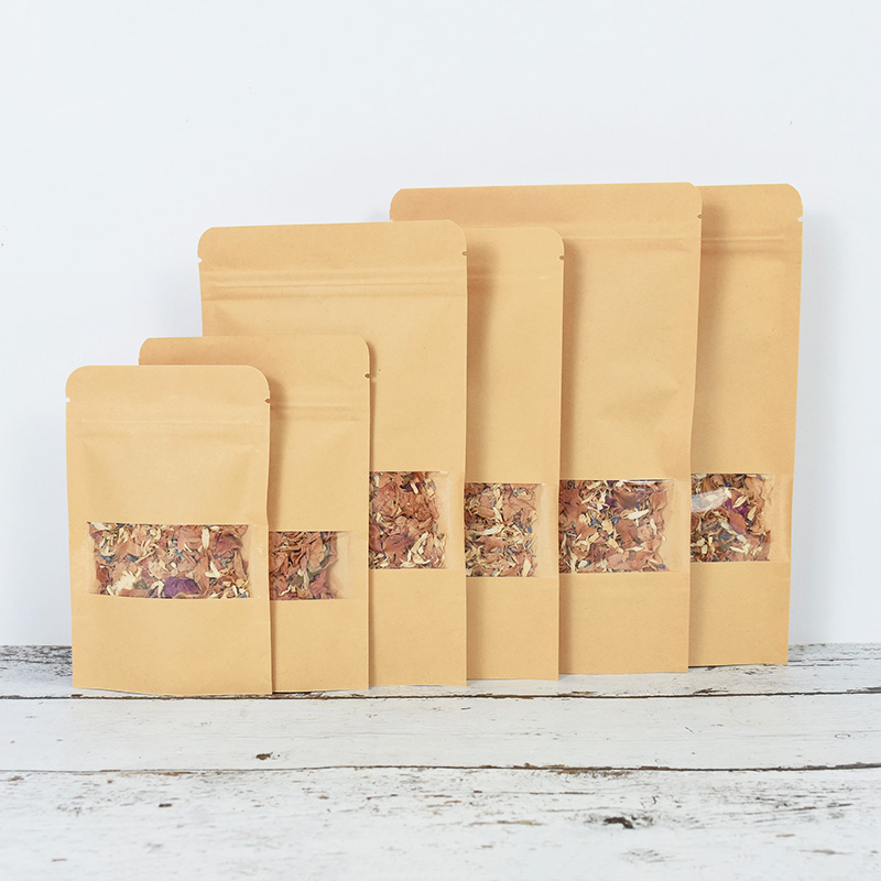 20/50pcs Kraft Paper Zip Lock  - Food Snacks For School 评论和价格