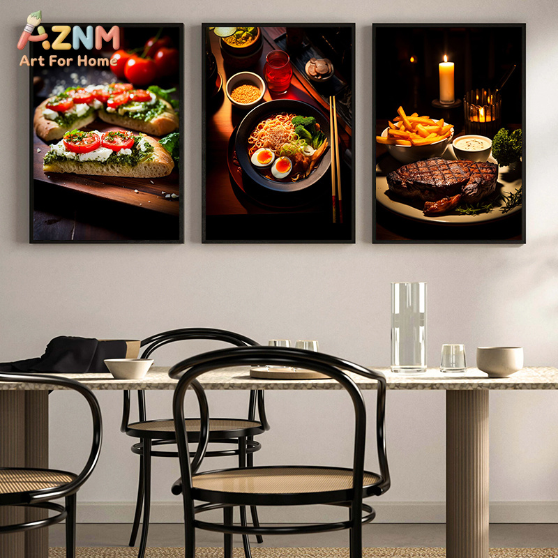 AZNM Gourmet Food Canvas Poste - Food Snacks Restaurant 评论和价格