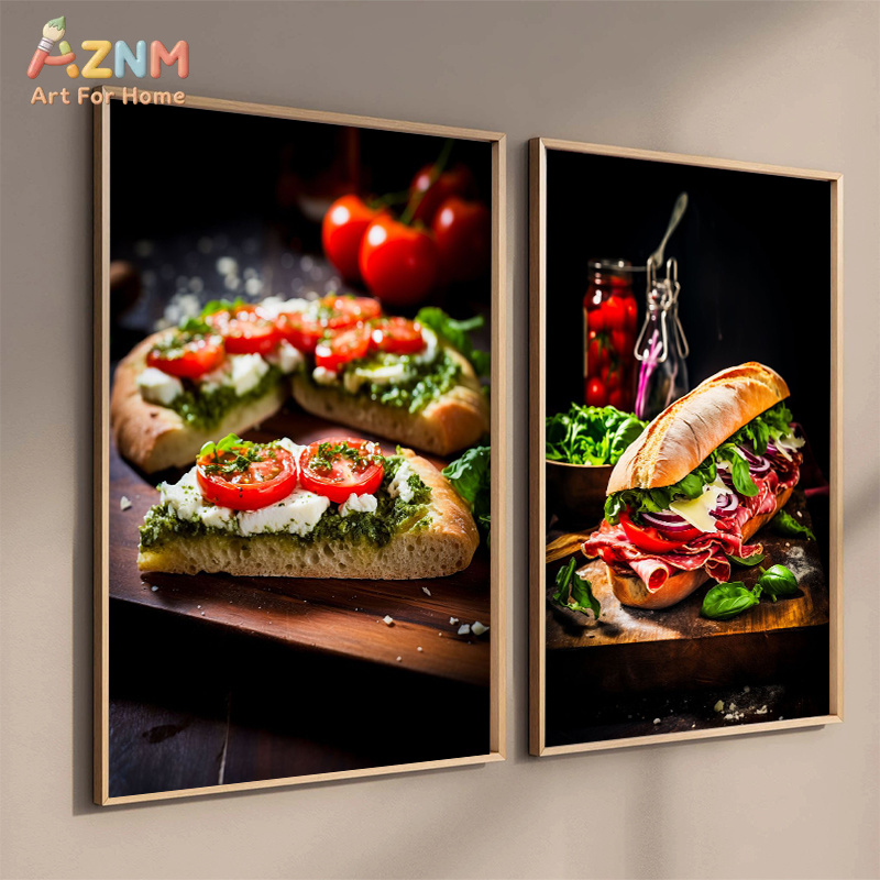 AZNM Gourmet Food Canvas Poste - Food Snacks Restaurant 评论和价格