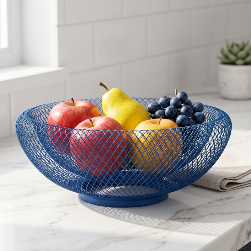 Iron Fruit Basket Modern Minim - Snacks Food Gift Baskets 评论和价格