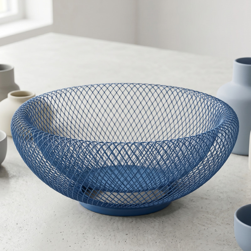 Iron Fruit Basket Modern Minim - Snacks Food Gift Baskets 评论和价格