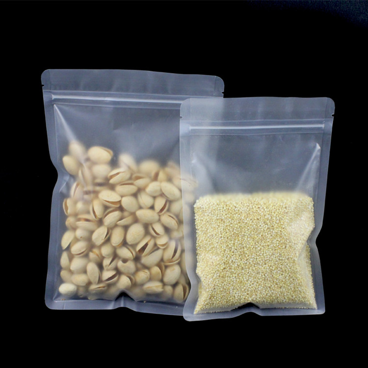 100PCS Frosted Plastic Ziplock - Food Snacks Logos 评论和价格