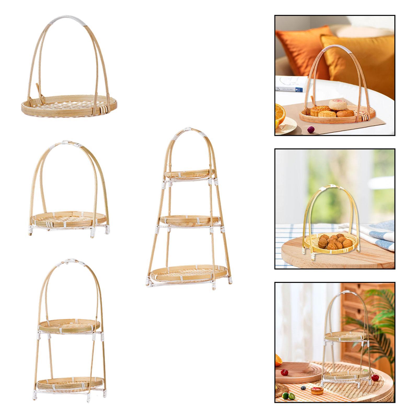 Bamboo Woven Snack Organizer M - Snacks Food Gift Baskets 评论和价格