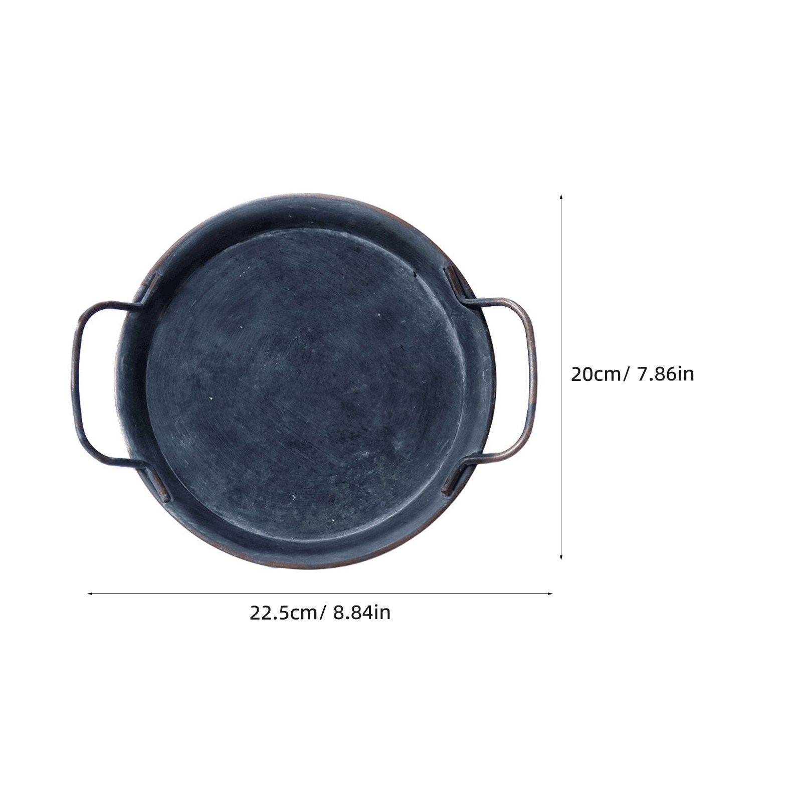 1Pcs Rustic Iron Storage Tray  - Food Snacks With Iron 评论和价格