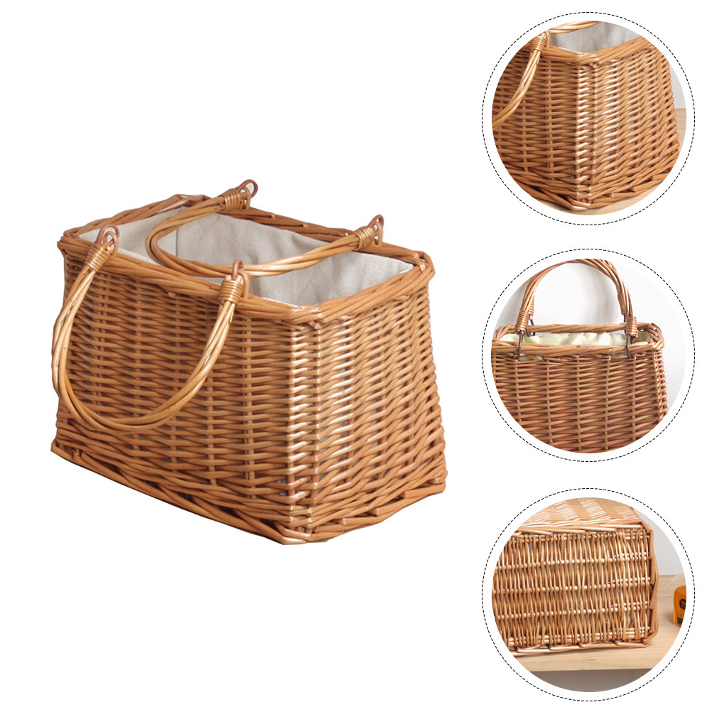 1Pcs Wicker Storage Basket Por - Snacks Food Gift Baskets 评论和价格