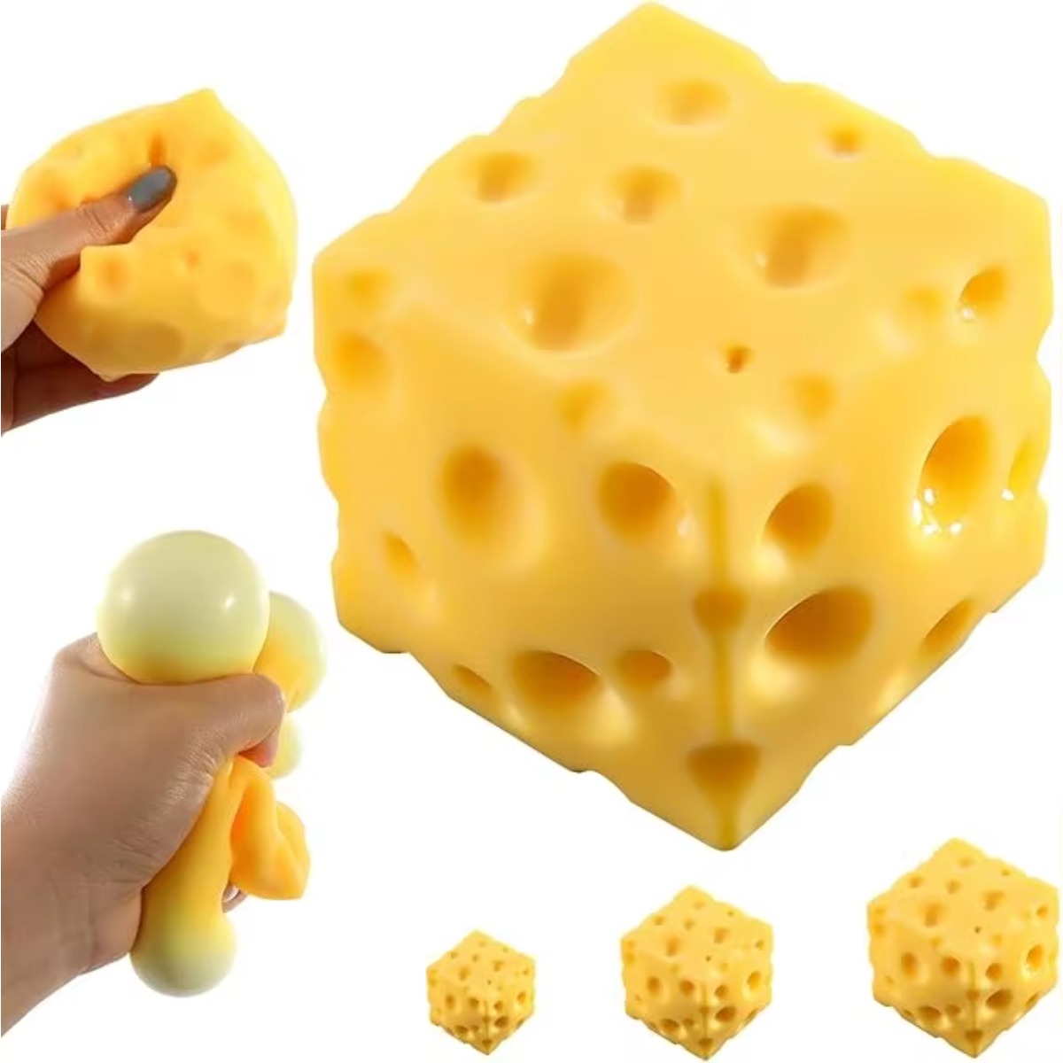 Cheese Stress Ball Squishy Toy - Food & Snacks Coloring Book Bold & Easy 评论和价格