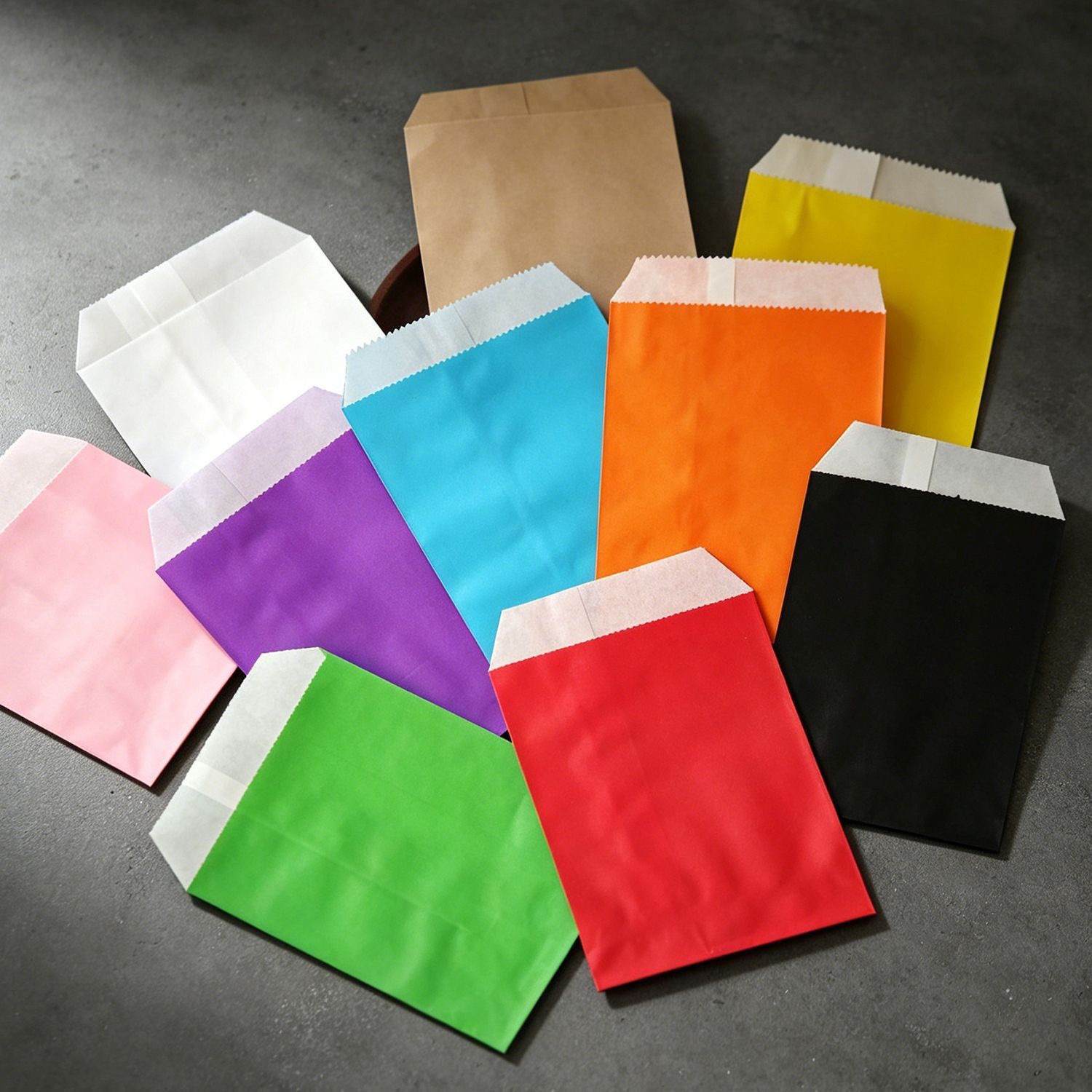 50/100pcs color Gift Kraft Pap - Food Snacks For School 评论和价格