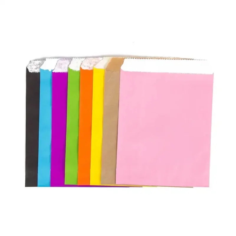 50/100pcs color Gift Kraft Pap - Food Snacks For School 评论和价格