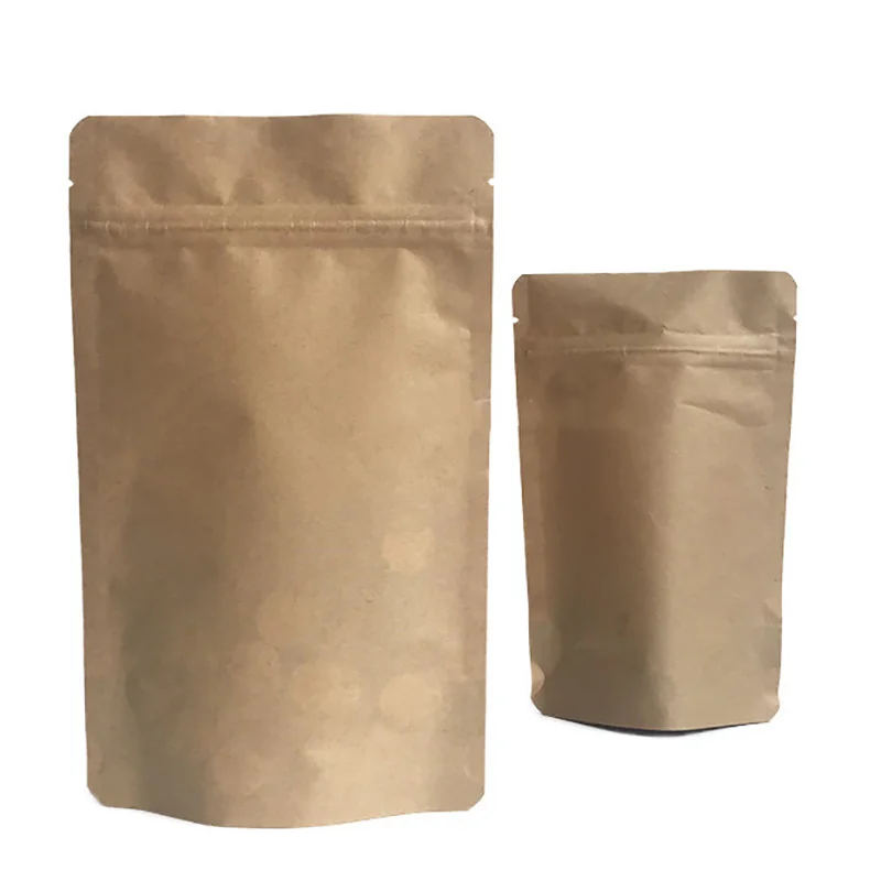 50pcs Resealable Doypack Brown - Food Energy Snacks 评论和价格