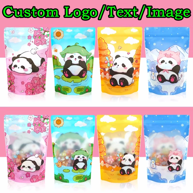 100PCS Aluminum Foil Stand-up  - Food Snacks Logos 评论和价格