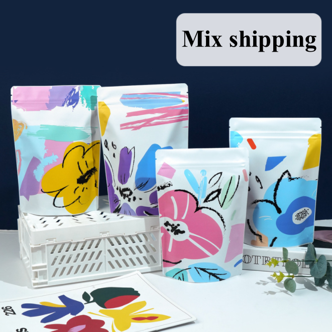 100PCS Aluminum Foil Stand-up  - Food Snacks Logos 评论和价格