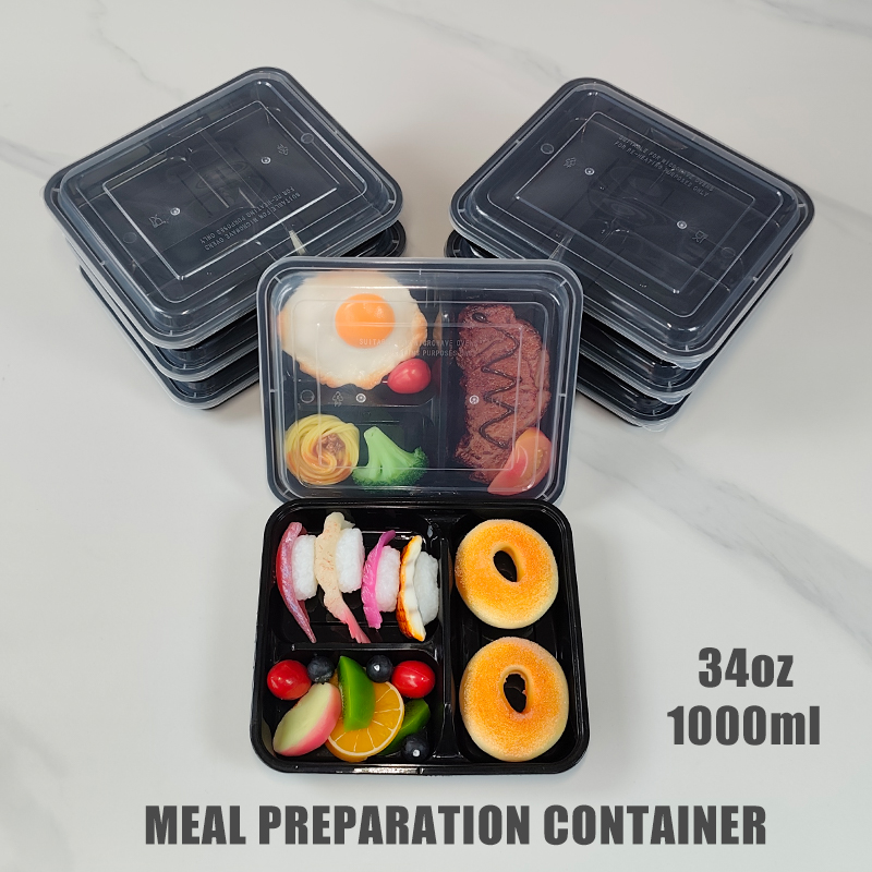 3-Compartment 34 Oz/1000 Ml, 1 - Food Snacks For School 评论和价格