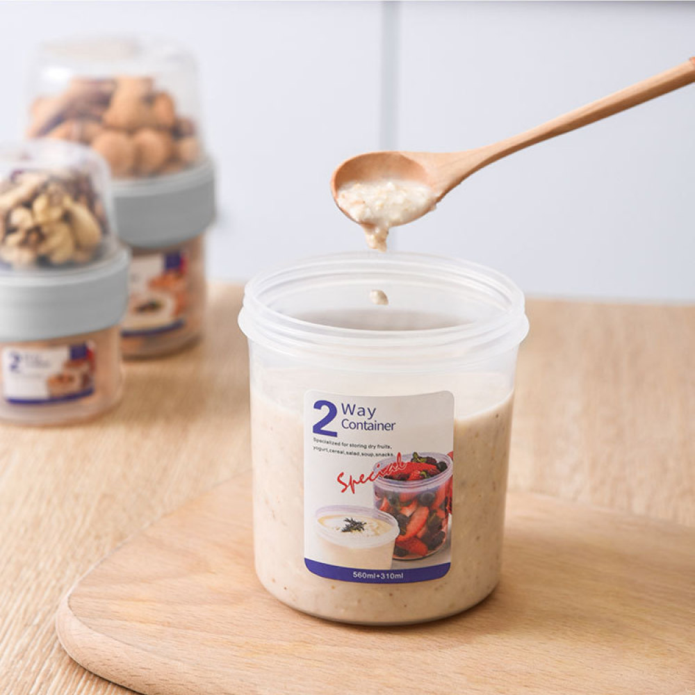 Double Layer Leakproof Food Ca - Food Snacks For School 评论和价格